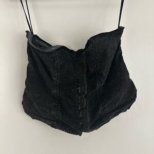 Free People Black Corset Top